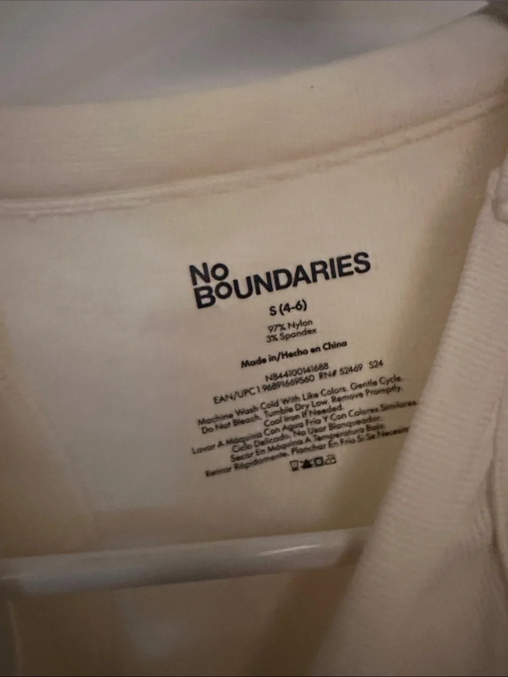 No Boundaries Cream Ribbed Tank One-Piece for kids